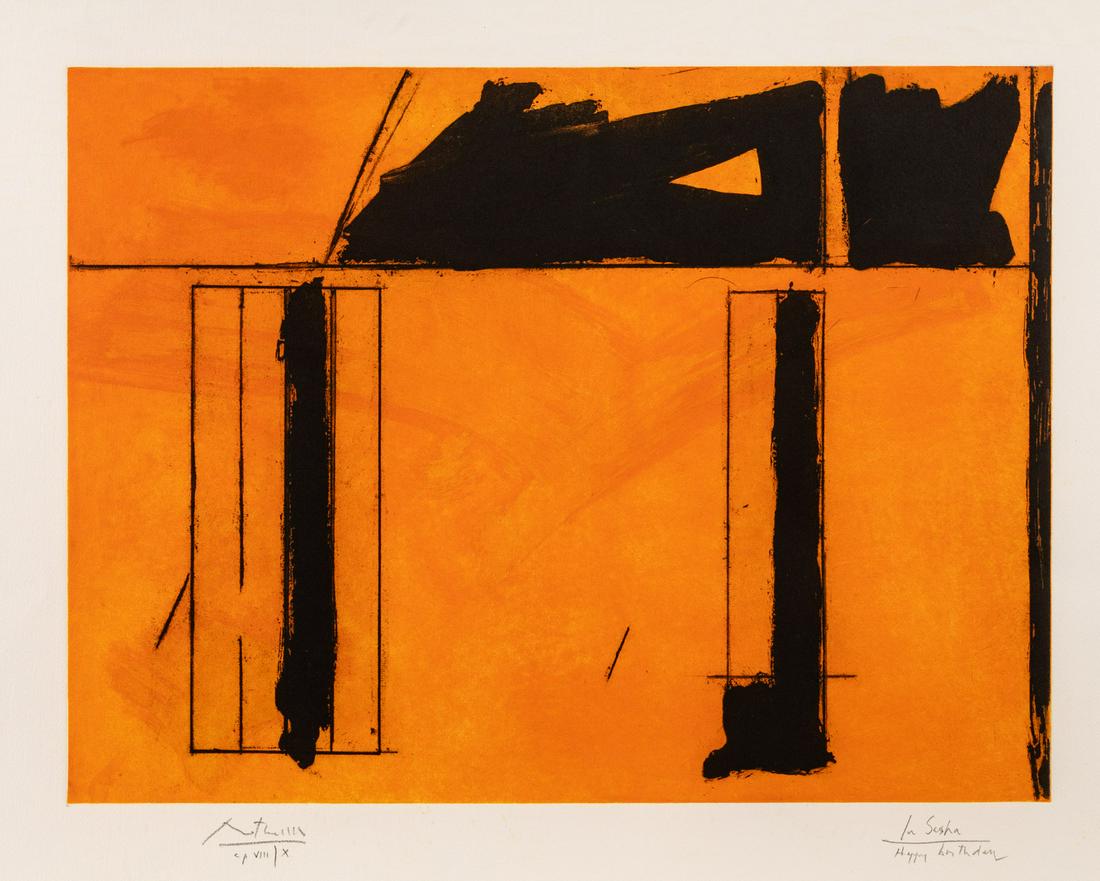Robert Motherwell (American, 1915-1991) La Casa de la Mancha, 1984 (1 of 5)