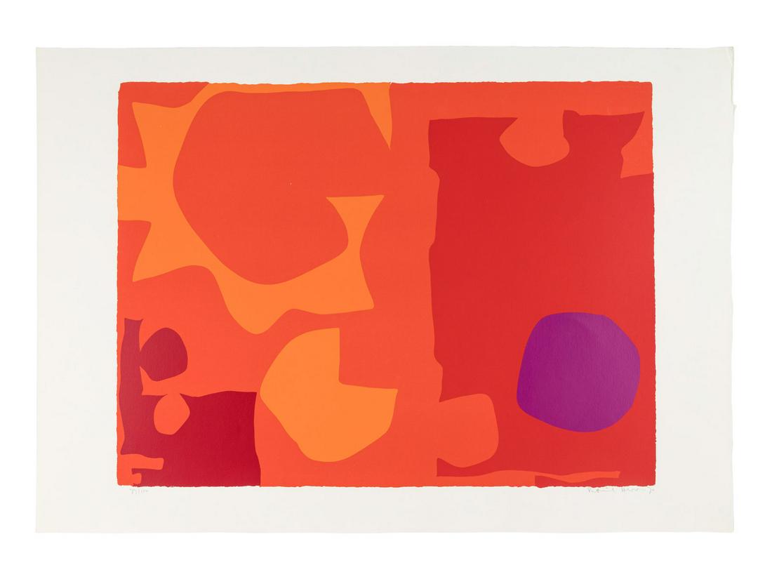 Patrick Heron (British, 1920-1999) Six in Vermillion with Green in Yellow; Six in Vermillion with (1 of 14)