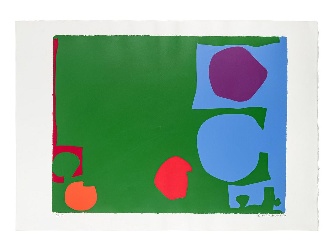 Patrick Heron (British, 1920-1999) Three Reds in Magenta and Green in Blue and Three Reds in Green: Patrick Heron (British, 1920-1999) Three Reds in Magenta and Green in Blue and Three Reds in Green and Magenta in Blue (a pair of prints), 1970 color screenprints each signed, titled, dated, and numbe