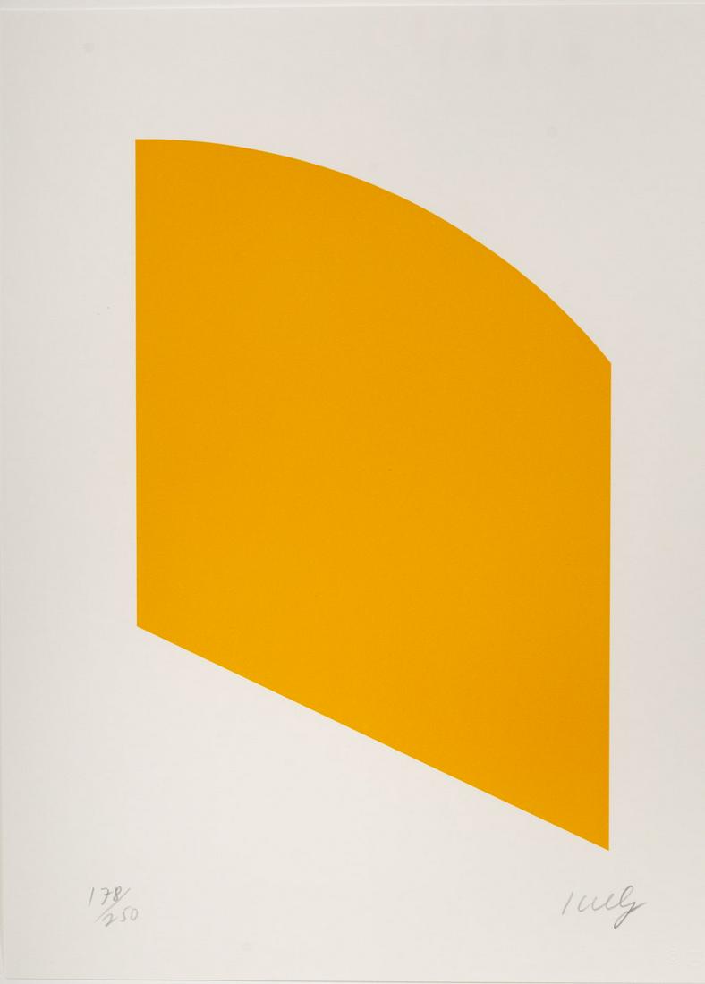 Ellsworth Kelly (American, 1923-2015) Yellow, 2004 (1 of 4)