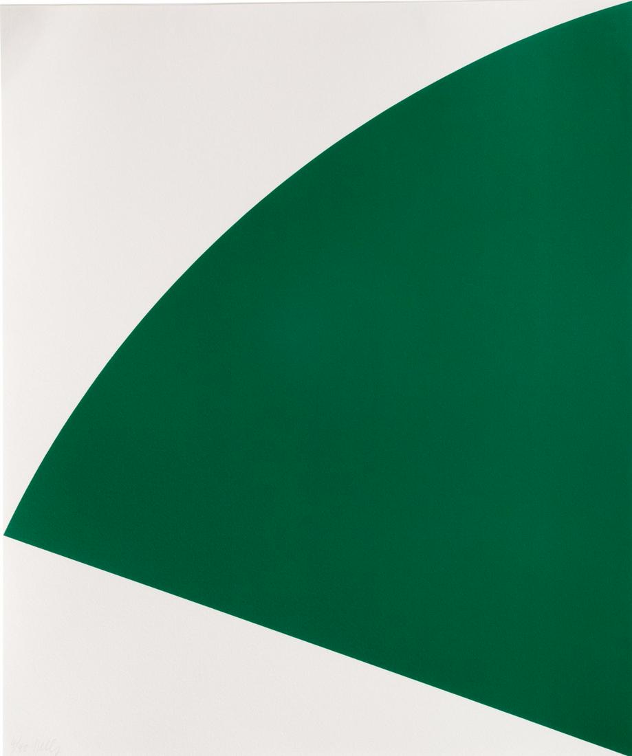Ellsworth Kelly (American, 1923-2015) Green Curve, 1993 (1 of 5)