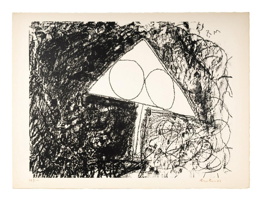 Robert Motherwell (American, 1915-1991) Madrid Suite C (from the Madrid Suite), 1965-1966 (1 of 7)