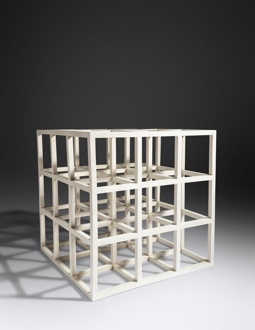 Sol LeWitt  (American, 1928-2007) Cube, 1979 (1 of 7)