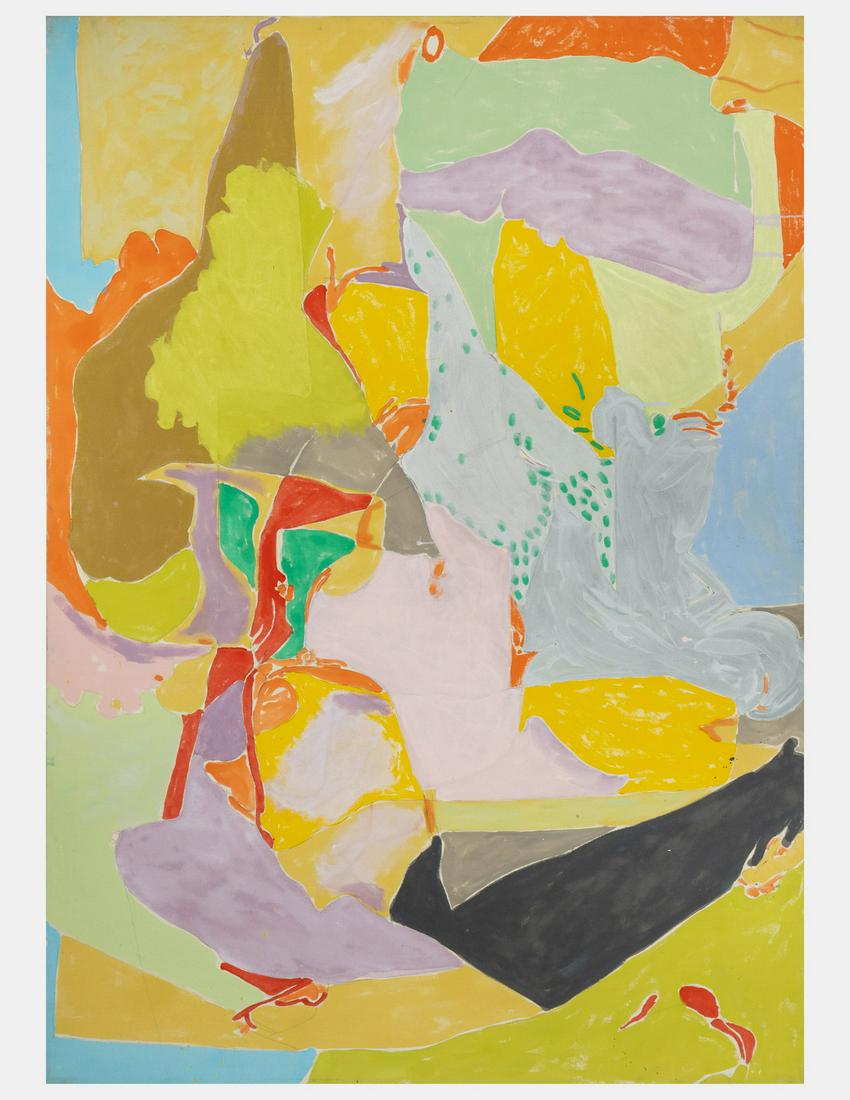 Jack Roth (American, 1927-2004) Dance to the Music of Spring, Montclair #21, 1981: Jack Roth (American, 1927-2004) Dance to the Music of Spring, Montclair #21, 1981 acrylic on canvas signed Roth, titled and dated, with the stamp of the Artist (verso) 70 x 50 inches. Provenance: Esta