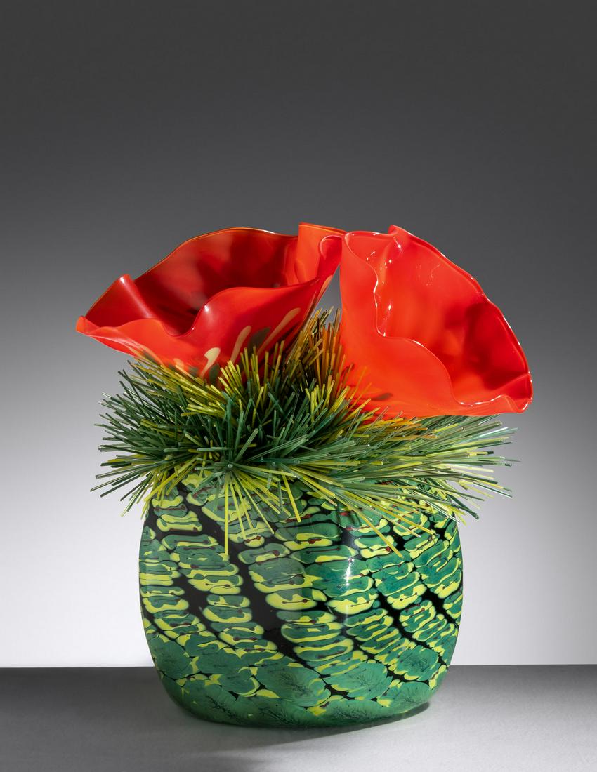 Flo Perkins (American, b. 1951 ) Ruby Square, 1996 (1 of 3)