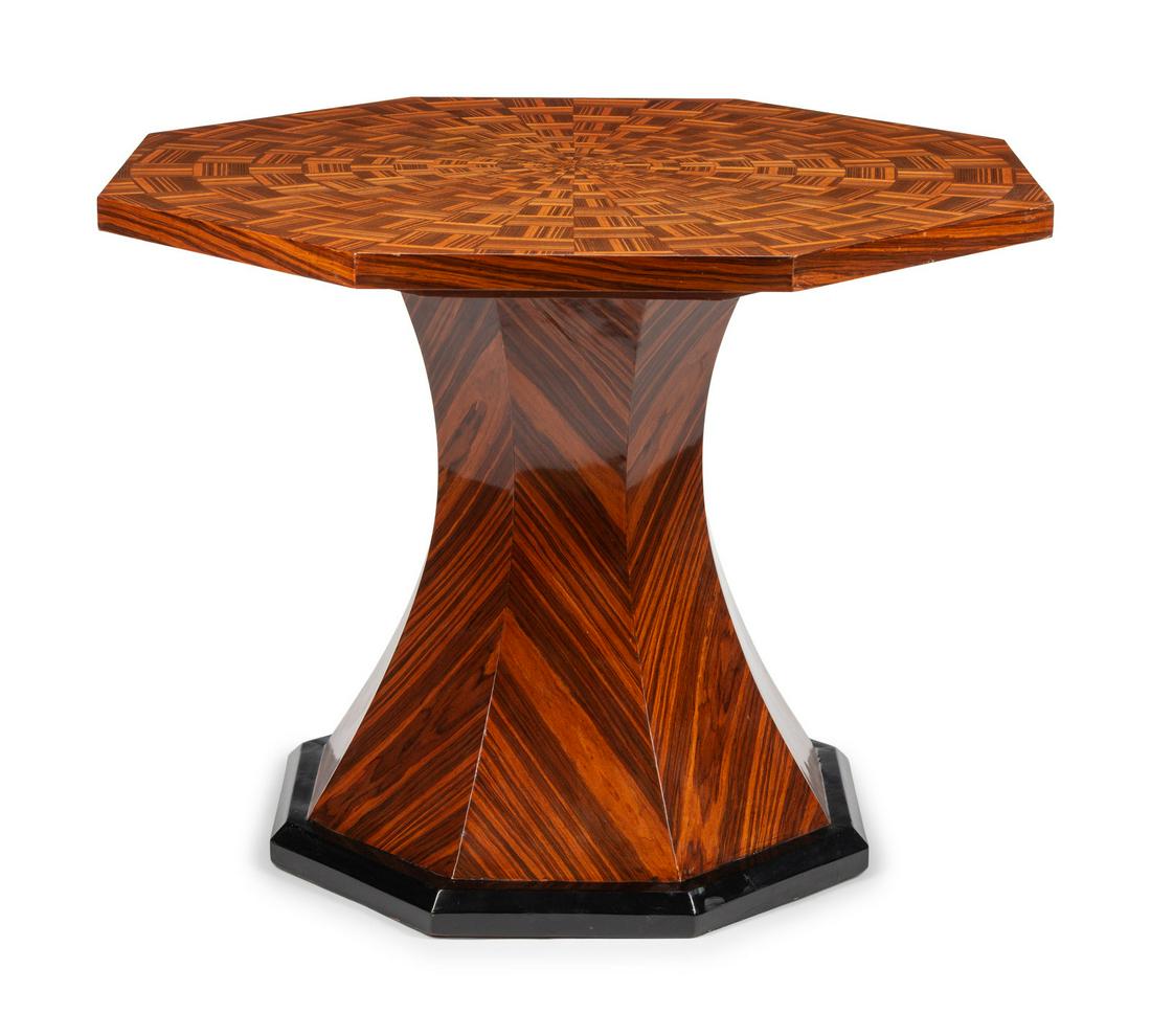 A Continental Parquetry Octagonal Center Table (1 of 4)