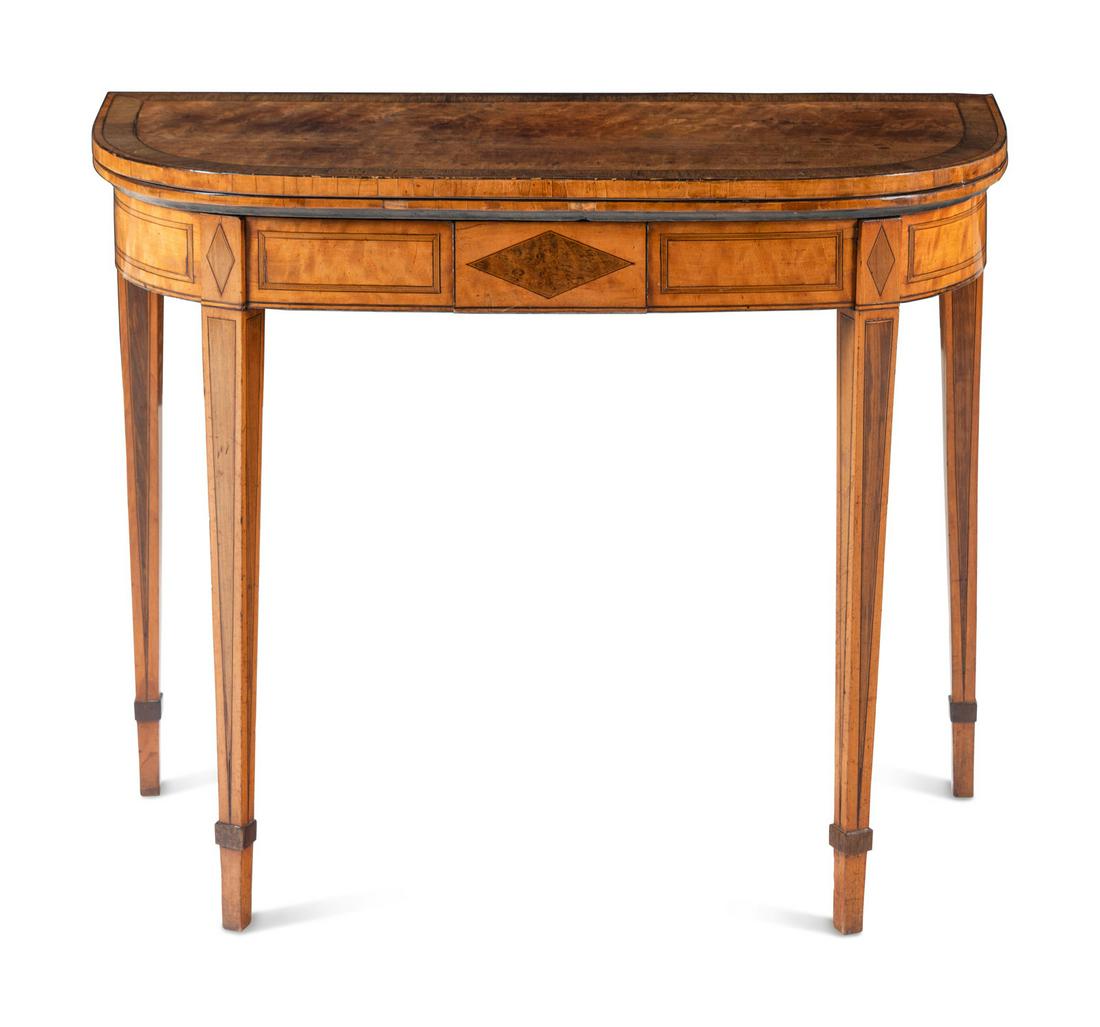 A George III Various Woods Flip-Top Game Table (1 of 4)