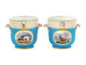 A Pair of Mintons Porcelain Cache Pots