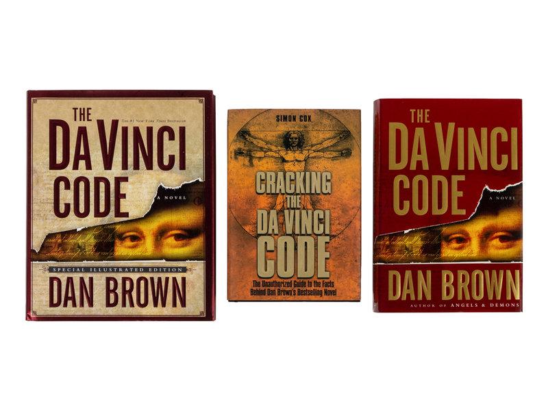 BROWN, Dan. The Da Vinci Code. FIRST EDITION. SIGNED. -- And 2 other FIRST EDITIONS. (1 of 3)