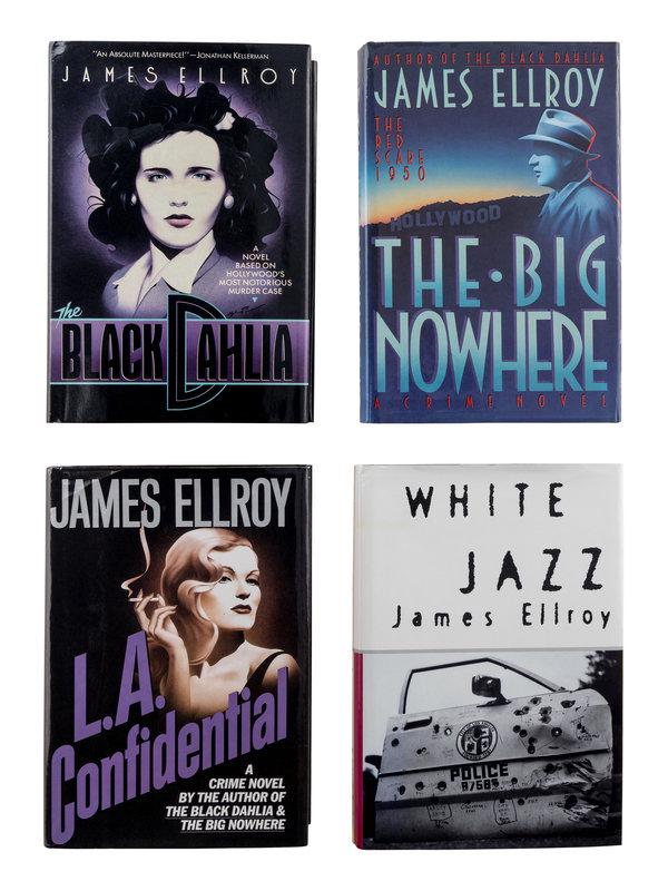 ELLROY, James. A group of 4 FIRST EDITIONS, ALL PRESENTATION COPIES. (1 of 5)
