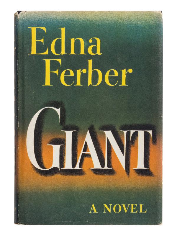 FERBER, Edna. Giant. 1952. FIRST EDITION. (1 of 2)