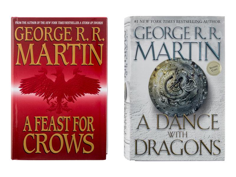 MARTIN, George R.R. A Feast for Crows.  FIRST EDITION. -- A Dance with Dragons. 1st EDITION. SIGNED. (1 of 3)