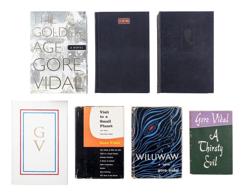 VIDAL, Gore. A group of 7 works, MOST FIRST AND LIMITED EDITIONS, MANY SIGNED. (1 of 4)