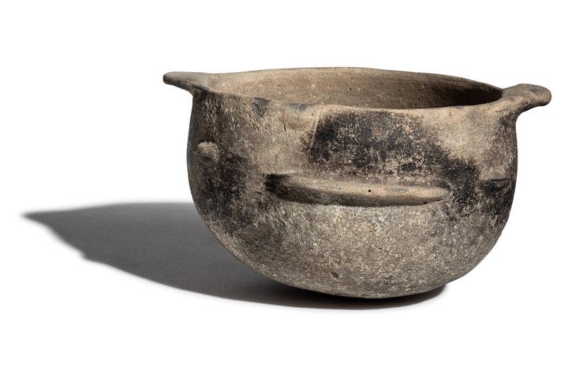 A Mississippian Valley Bowl: A Mississippian Valley Bowl Height 6 x diameter 9 1/2 inches. This lot is located in Chicago. Property from the Collection of Dr. James Dawson, Manchester, Kentucky