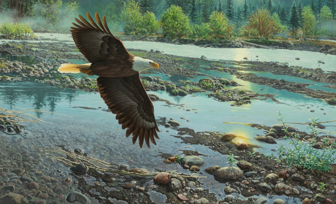 John Pitcher (American, b. 1949) Spring on the River, 1993 (1 of 5)