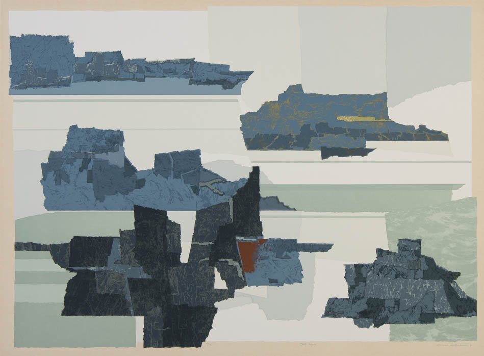 Arnold Hoffman, (American, 1886-1966), Sea Scape: Arnold Hoffman (American, 1886-1966) Sea Scape color lithograph edition 44/72, signed Arnold Hoffman (lower right) 41 x 30 inches. Property Sold to Benefit the Acquisition Fund of the