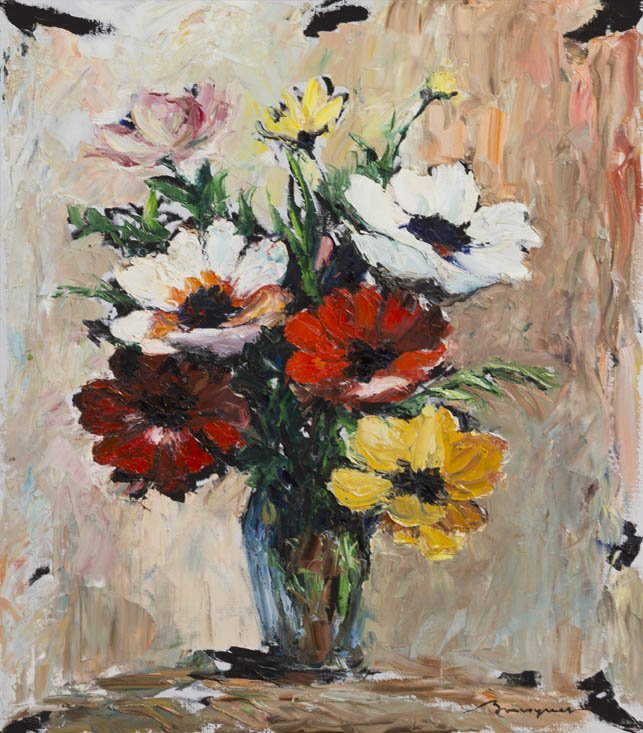 George Bousquet, (French, 1904-1976), Blooming Ro: George Bousquet (French, 1904-1976) Blooming Roses oil on canvas signed George Bousquet (lower right) 28 x 24 inches. Property from the Estate of Luba Dorman, Palm Beach, Florida