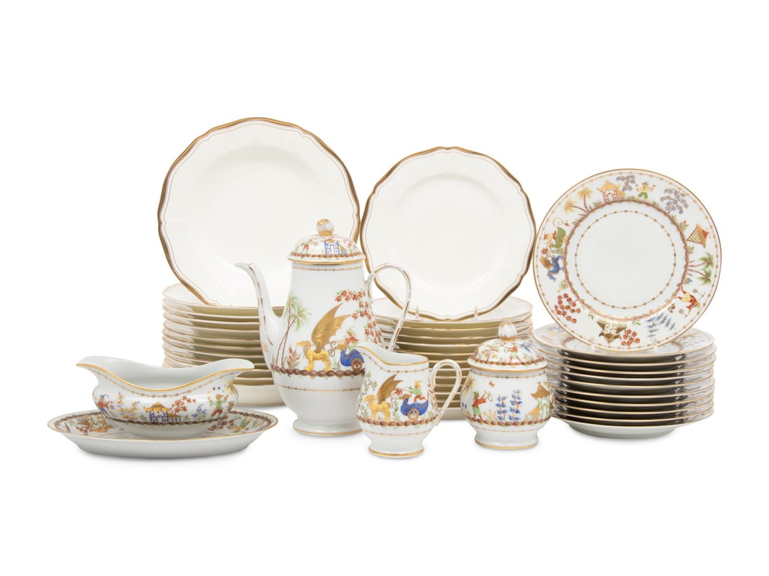 A Le Tallec Cirque Chinois Porcelain Service (1 of 5)