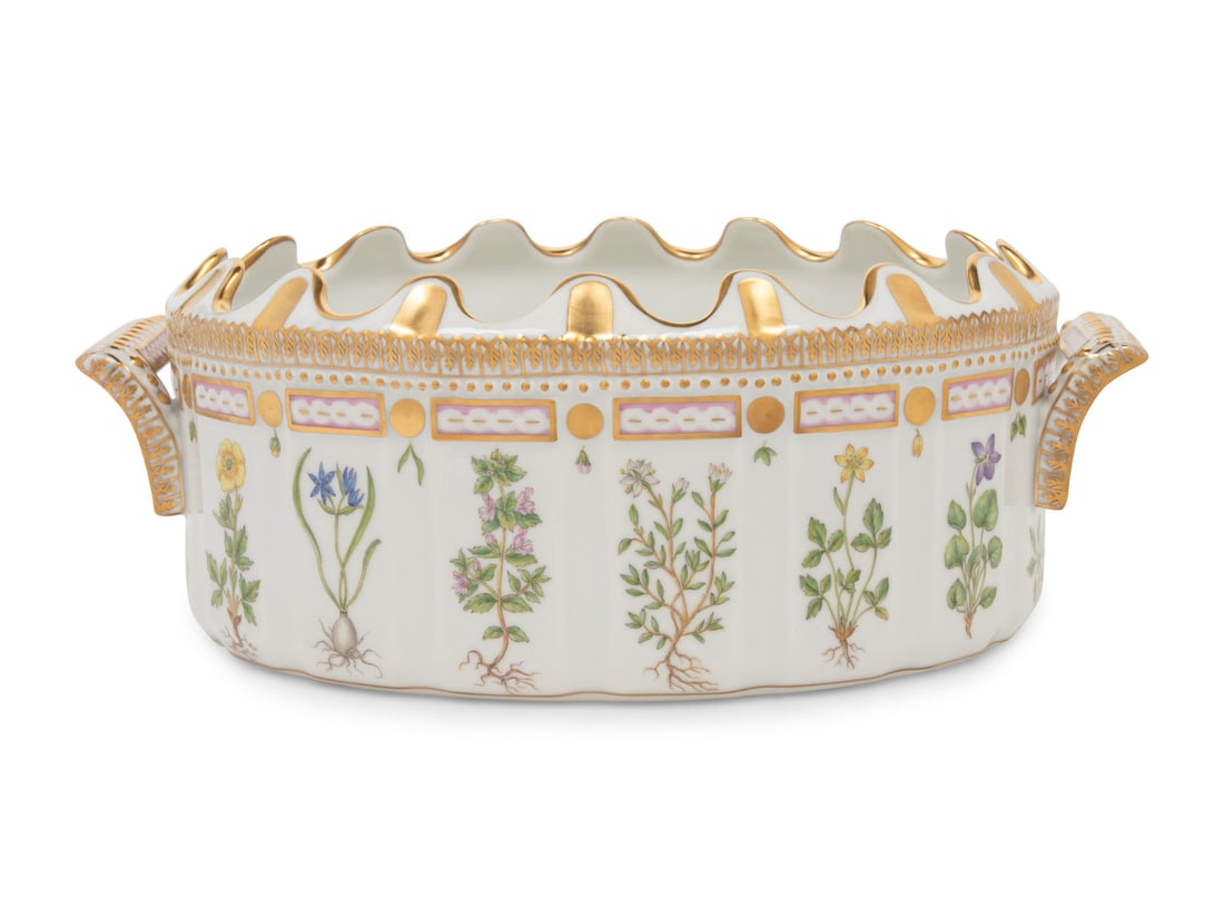 A Royal Copenhagen Flora Danica Porcelain Monteith (1 of 5)