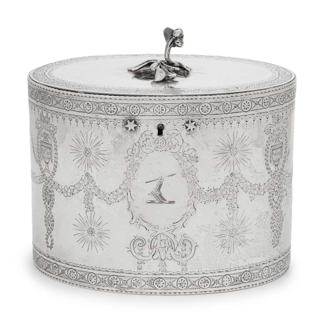 A George III Silver Tea Caddy (1 of 6)