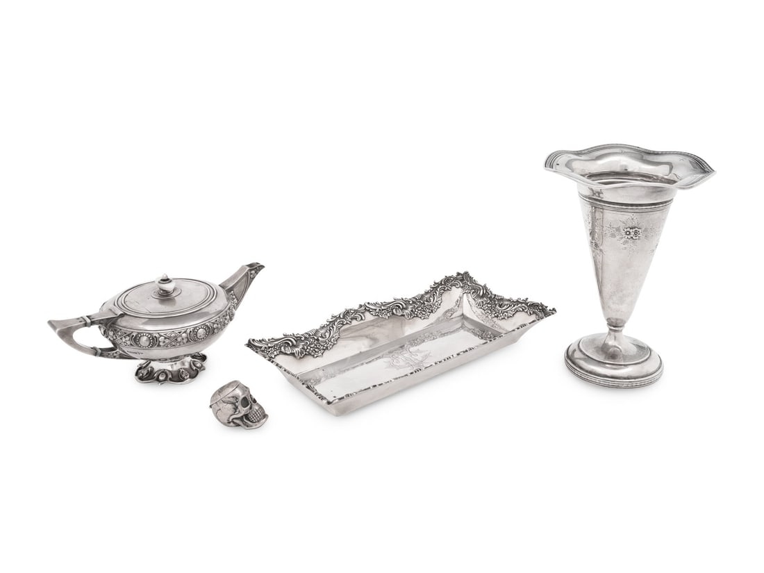 A Group of Four Silver Table Articles (1 of 3)