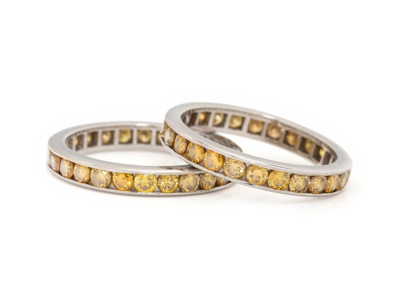 YELLOW DIAMOND ETERNITY BANDS (1 of 2)