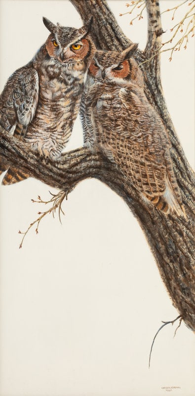 Amy Brackenbury
(American b. 1953)
Horned Owl, 1980 (1 of 5)