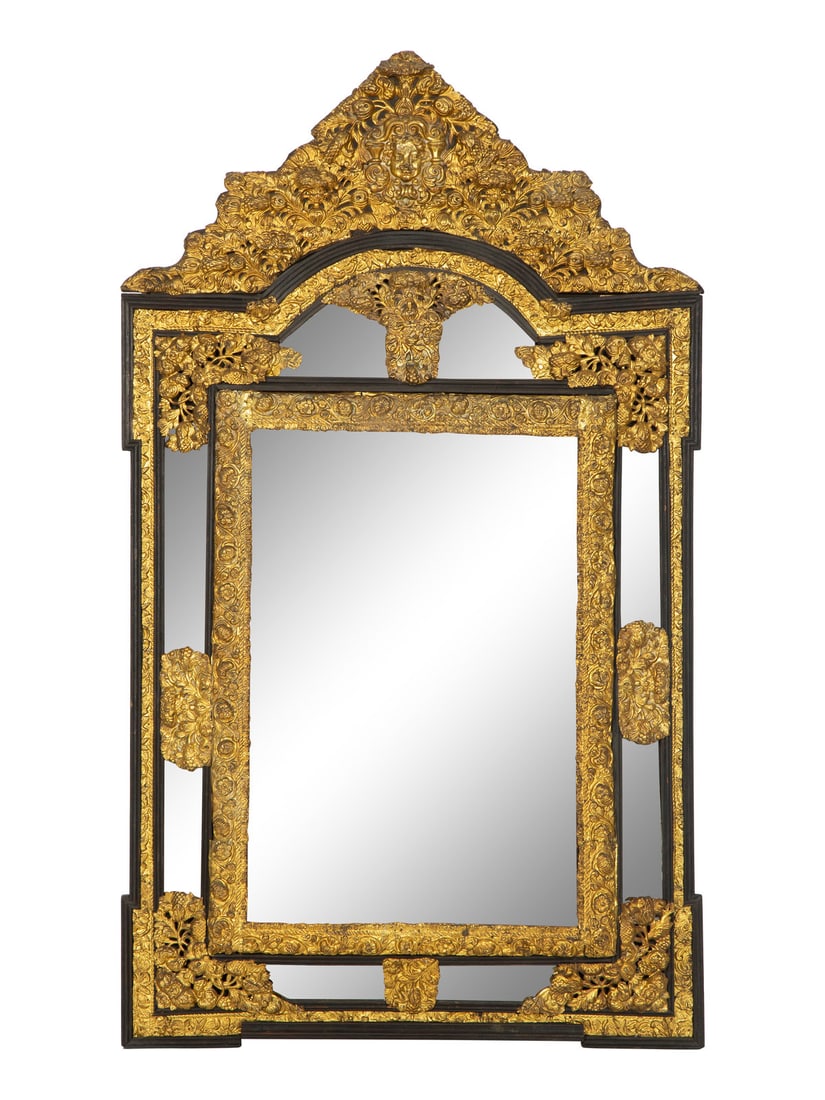 A Régence Style Pressed Brass Mirror (1 of 3)