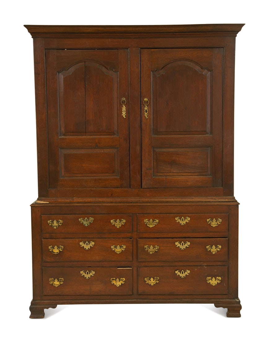 A George I Oak Livery Cupboard (1 of 4)