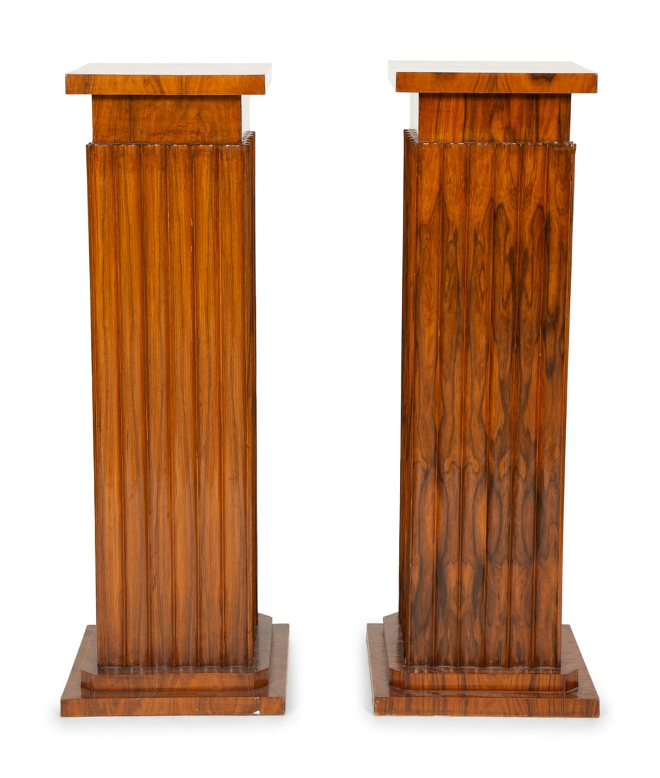 A Pair of Art Deco Style Rosewood Pedestals (1 of 5)