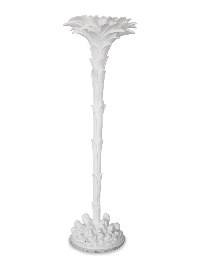 A Pair of Serge Roche Style Hollywood Regency Palm Tree Torchere Lamps (1 of 2)