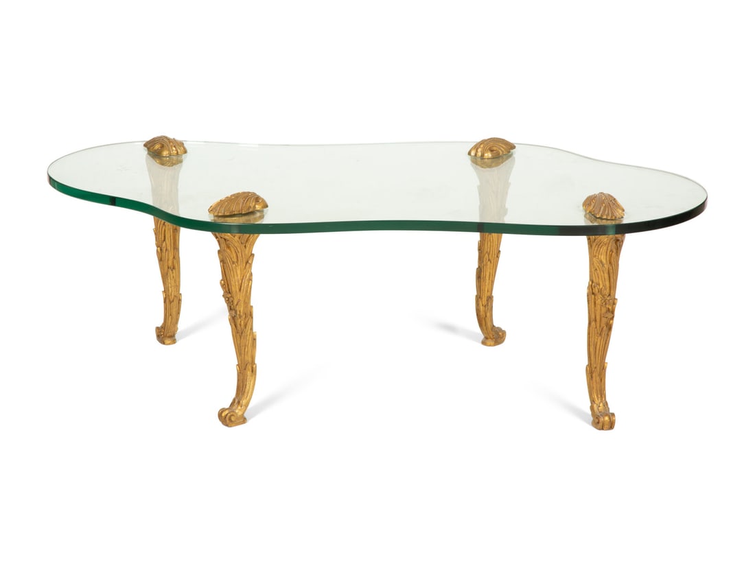 A French Gilt Metal and Glass Low Table (1 of 3)
