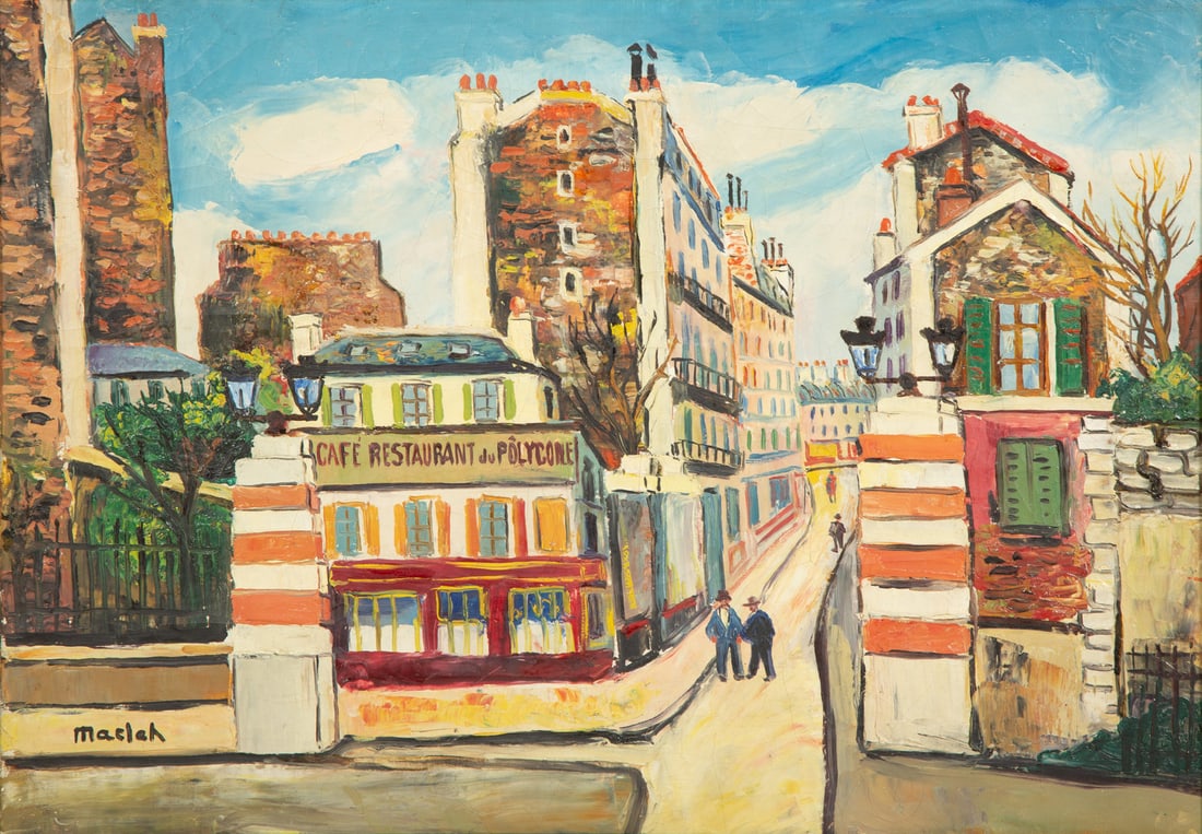 Élisée Maclet (French, 1881-1962) Rue de Montmatre, Café du Polycone (1 of 5)