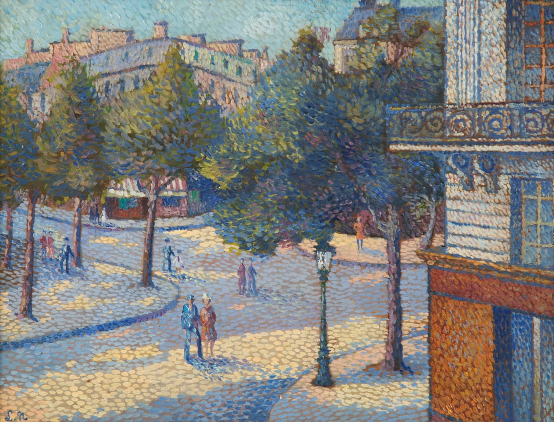 Lucien Neuquelman (French, 1909-1988) View of Montmartre: Lucien Neuquelman (French, 1909-1988) View of Montmartre oil on board initialed L.N. (lower left) 10 3/4 x 14 inches.
