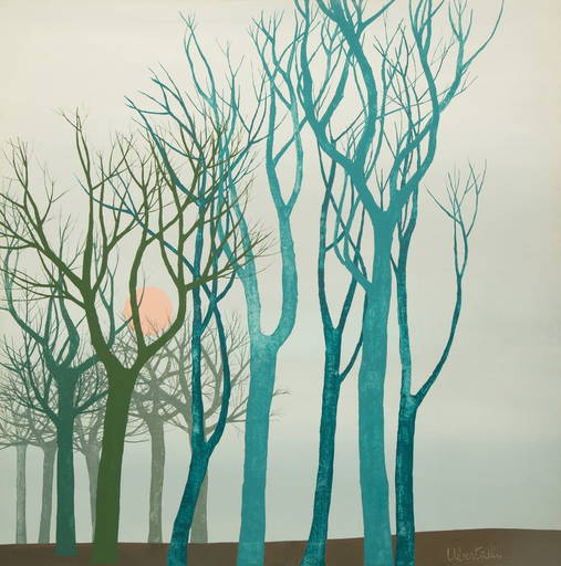 Hector Ubertalli (argentine/american, 1928 1990) Treescape, 1973