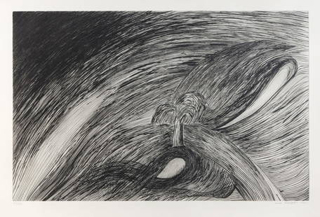 Louise Bourgeois (American/French, 1911-2010) Storm at Saint Honore, 1994: Louise Bourgeois (American/French, 1911-2010) Storm at Saint Honoré, 1994 engraving and drypoint signed, dated, and numbered 71/100 in pencil 20 3/4 x 32 1/2 inches. Property from the Collection