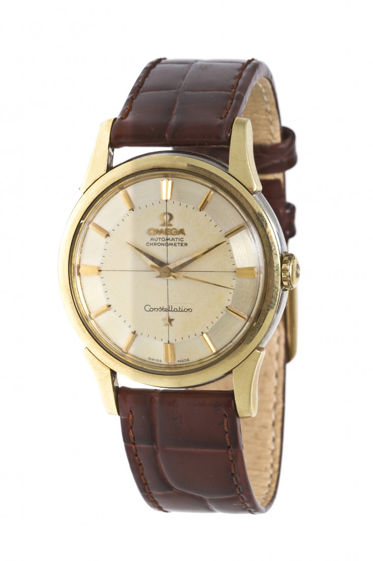 415 A Gold Plated Stainless Steel Constellation Wristw
