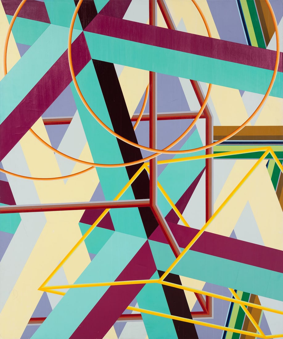 Al Held (American, 1928-2005) Florentine I, 1980: Al Held (American, 1928-2005) Florentine I, 1980 acrylic on canvas signed Al Held and dated (verso) 72 x 60 inches. Property from an Estate, Cleveland, Ohio Provenance: The Brett Mitchell Collection,