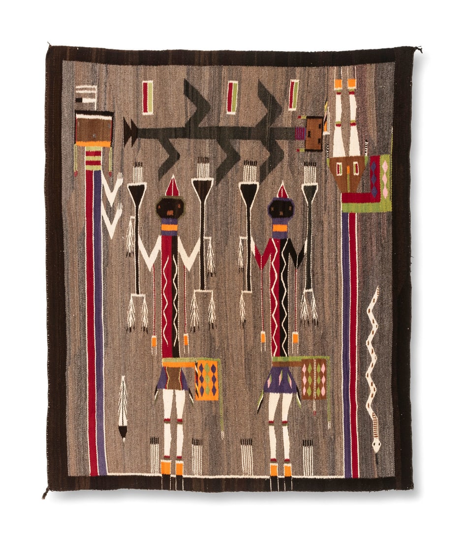 Navajo Pictorial Weaving / Rug (1 of 3)