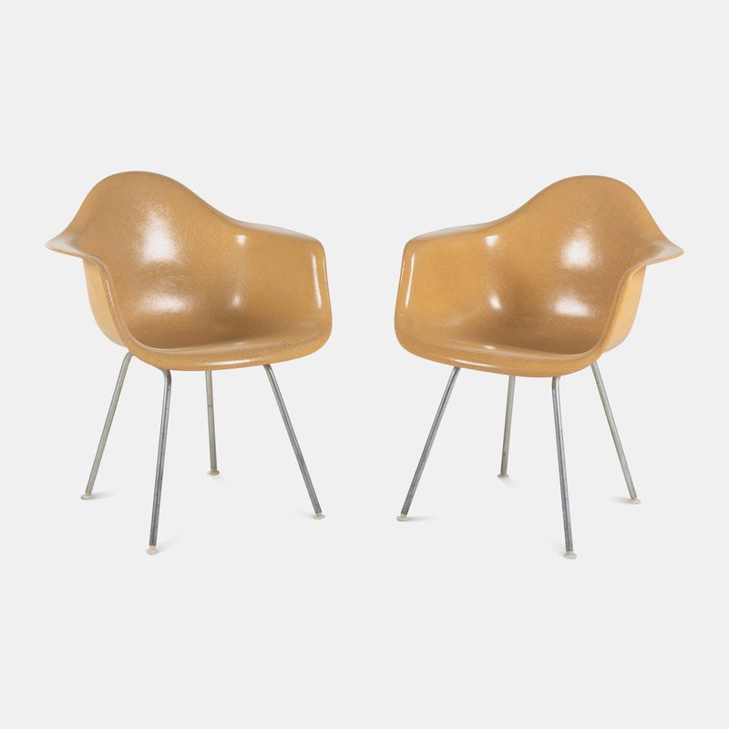 Charles and Ray Eames
(American, 1907-1978 | American, 1912-1988)
Pair of DAX Chairs, c. 1970Herman  (1 of 4)