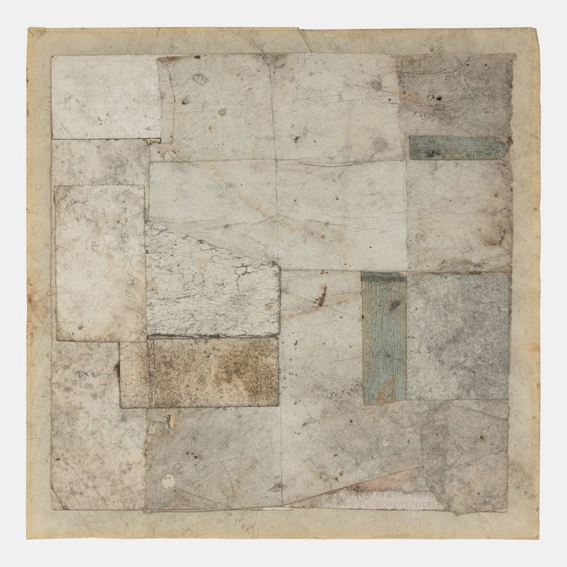 Robert Nickle (American, 1919-1980) Untitled, c. 1965-73: Robert Nickle (American, 1919-1980) Untitled, c. 1965-73 mixed media collage signed Robert Nickle and dated (verso) 11 x 11 inches. Property from a Private Collection Size