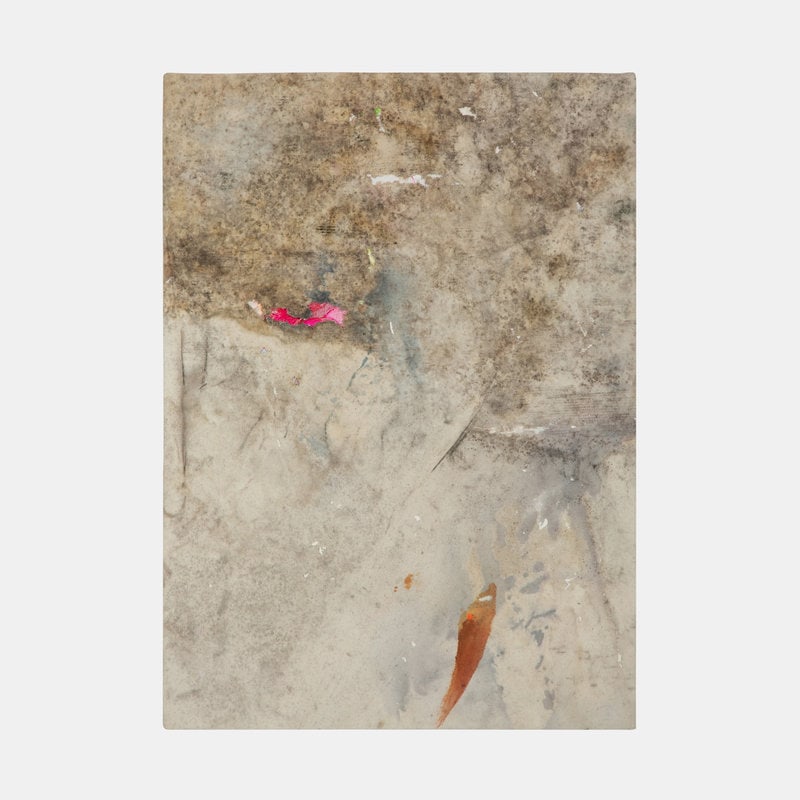 Stefan Müller (German, born 1971) Untitled, 2016: Stefan Müller (German, born 1971) Untitled, 2016 acrylic and collage on canvas initialed S. T. M. and dated (verso) 27 1/2 x 20 inches. Size 27 1/2 x 20 inches.