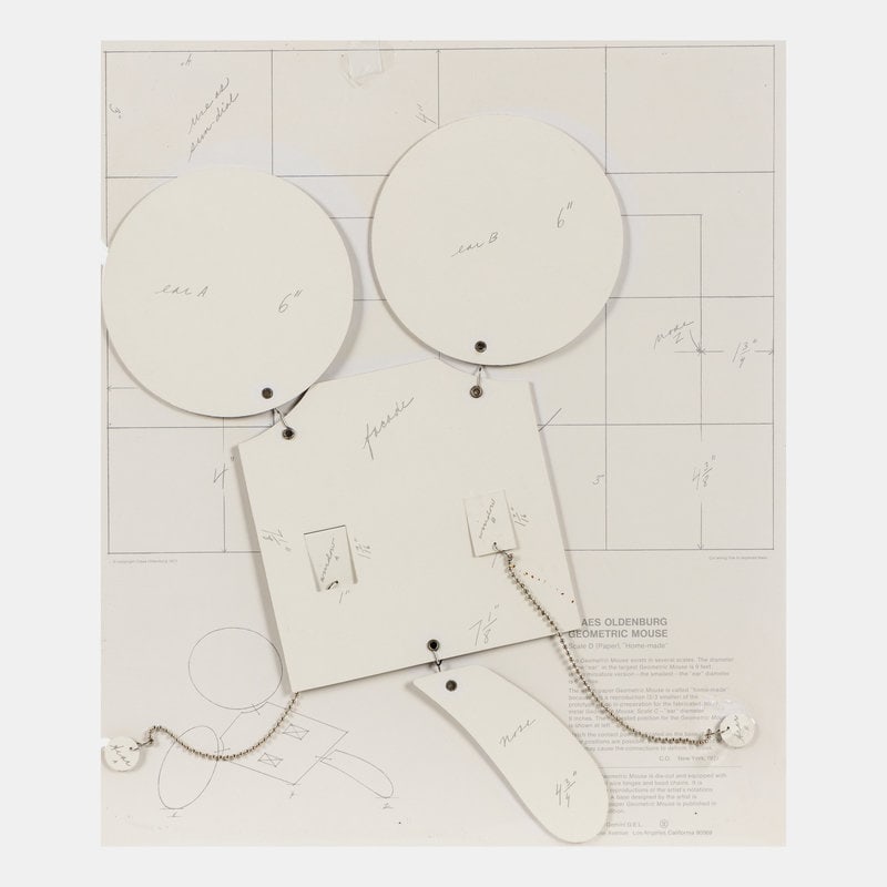 Claes Oldenburg 
(American, 1929-2022)
Geometric Mouse Scale D, 1971 (1 of 6)