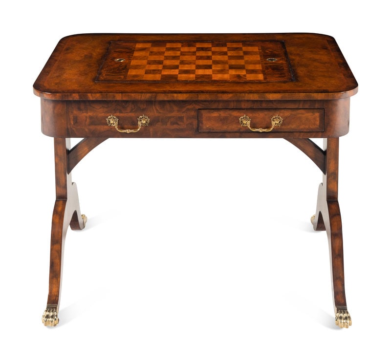 A Regency Style Walnut Game Table (1 of 7)