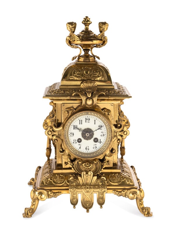 A French Gilt Bronze Mantel Clock (1 of 4)