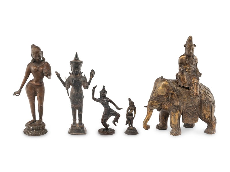 Five Asian Bronze Figures (1 of 3)
