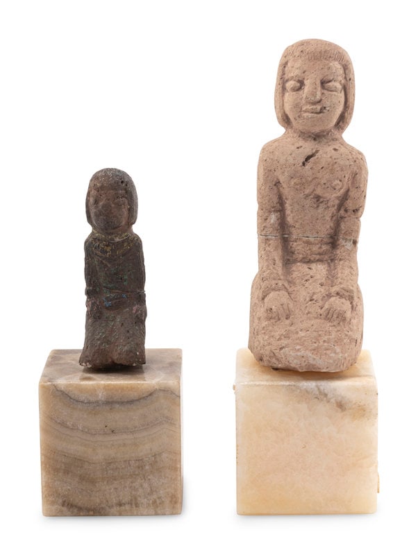 Two Carved Stone Figures (1 of 3)