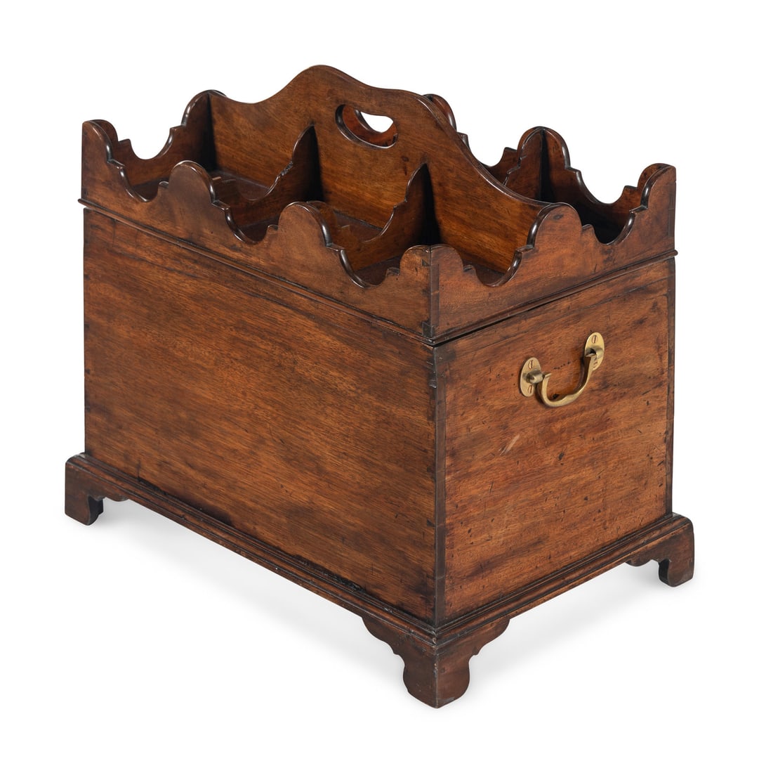 A George III Mahogany Cellarette and Bottle Caddy (1 of 3)