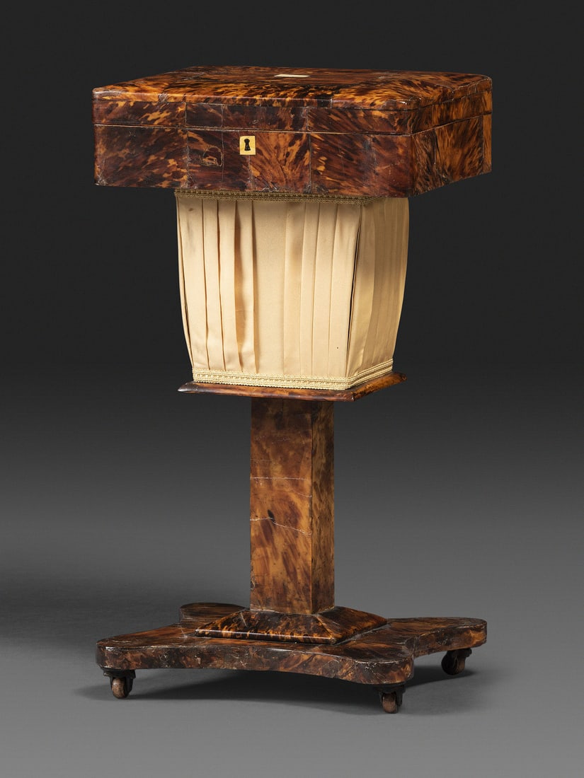 A Regency Tortoiseshell Veneered Sewing Table (1 of 6)