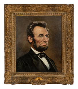 Franklin C. Courter (American, 1854-1947): Franklin C. Courter (American, 1854-1947) (American, 1854-1947) Portrait of Abraham Lincoln oil on board signed F.C. Courter, lower right 20 x 15 1/2 inches. This lot is located in Cincinnati.